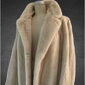 Cream fur jacket , never worn